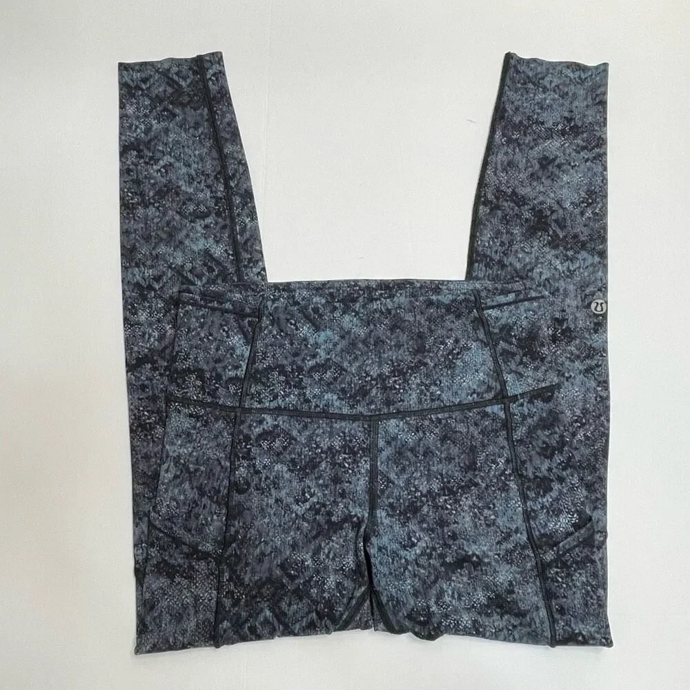 Lululemon 7/8 Tight Fairisle Multi Black Size 6
